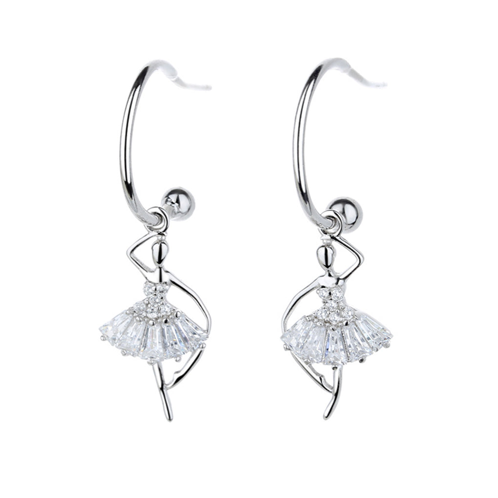 SLUYNZ Orecchini a perno in argento Sterling 925 con fiore SLUYNZ Orecchini a perno in argento Sterling 925 con fiore