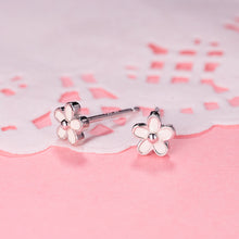 Load image into Gallery viewer, FarryDream 925 Sterling Silver Little Daisy Studs Earrings for Teen Girls Petite Flowers Earrings (white)
