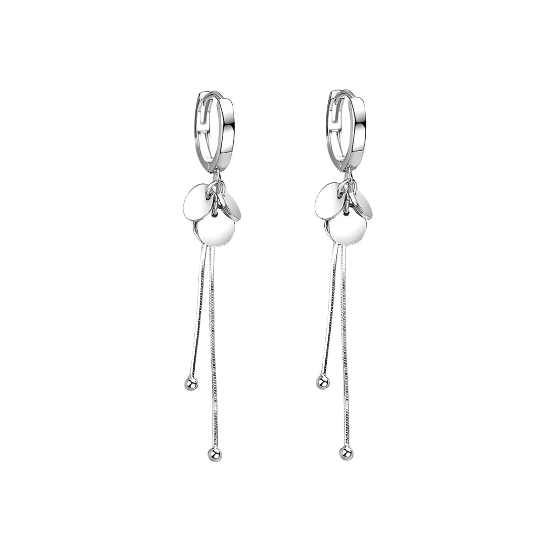 thumbnail image 2 of 925 Sterling Silver Hoop Earrings For Women, Freshwater Pearls Hoop 2 of 11