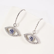 Load image into Gallery viewer, FarryDream 925 Sterling Silver Evil Eye Dangle Earrings for Women Blue Eye Earrings
