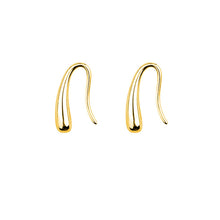 将图片加载到图库查看器，SLUYNZ 925 Sterling Silver Teardrop Drop Earrings for Women Teen Girls Droplet Earrings Small HooK Earrings
