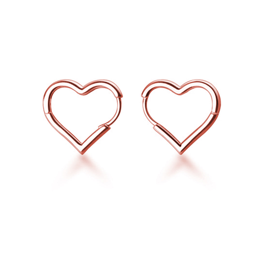 SLUYNZ 925 Sterling Silver 1.6CM Heart Hoop Earrings for Women Teen Girls Sweet Love Heart Earrings Drop
