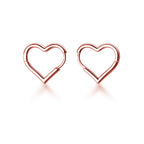 SLUYNZ 925 Sterling Silver 1.6CM Heart Hoop Earrings for Women Teen Girls Sweet Love Heart Earrings Drop