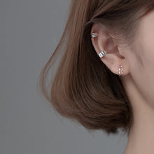 将图片加载到图库查看器，SLUYNZ Sterling Silver Ear Cuff Earrings for Women No Piercing Cartilage Earrings Tri Earrings

