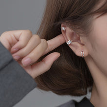 将图片加载到图库查看器，SLUYNZ Sterling Silver Ear Cuff Earrings for Women No Piercing Cartilage Earrings Tri Earrings
