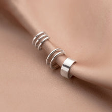 Load image into Gallery viewer, SLUYNZ Sterling Silver Ear Cuff Earrings for Women No Piercing Cartilage Earrings Tri Earrings
